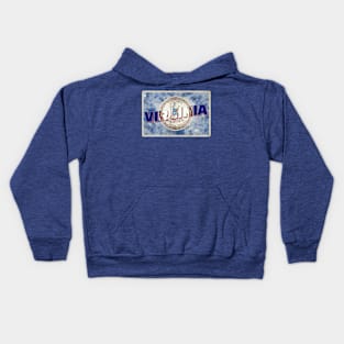 Virginia vintage style retro souvenir Kids Hoodie